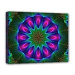 Star Of Leaves, Abstract Magenta Green Forest Deluxe Canvas 20 x 16 (Framed) Star Of Leaves, Abstract Magenta Green Forest Deluxe Canvas 20 x 16 (Framed)