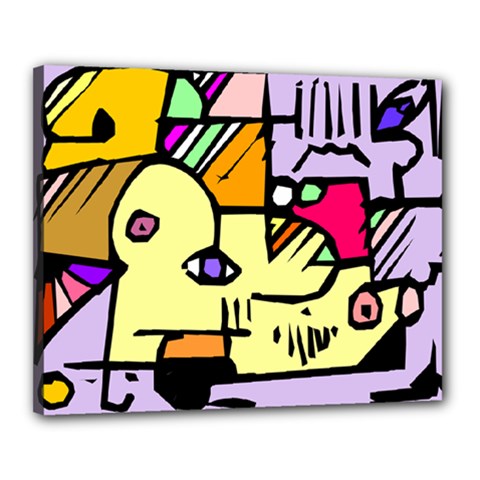 Fighting The Fog Canvas 20  x 16  (Framed) from ArtsNow.com
