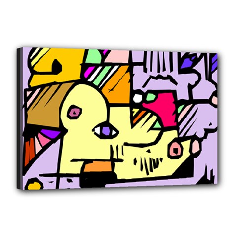 Fighting The Fog Canvas 18  x 12  (Framed) from ArtsNow.com