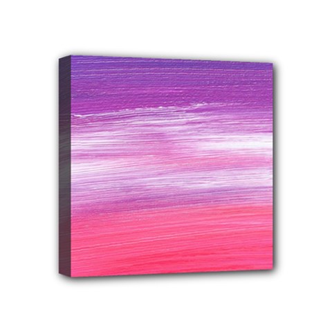 Abstract In Pink & Purple Mini Canvas 4  x 4  (Framed) from ArtsNow.com
