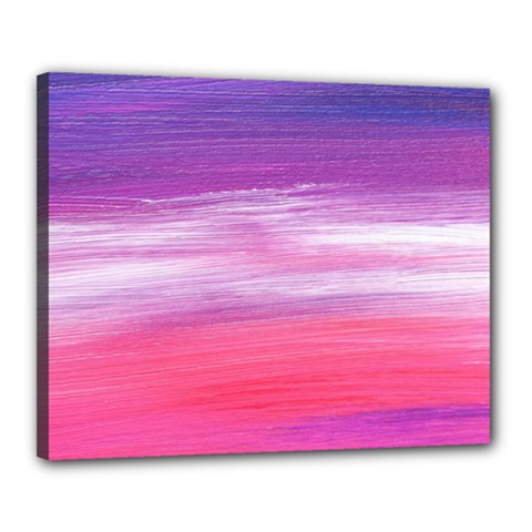 Abstract In Pink & Purple Canvas 20  x 16  (Framed) from ArtsNow.com
