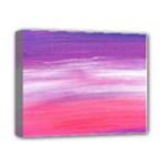 Abstract In Pink & Purple Deluxe Canvas 14  x 11  (Framed)