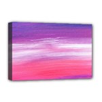 Abstract In Pink & Purple Deluxe Canvas 18  x 12  (Framed)