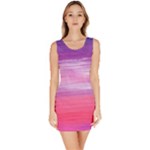 Acrylic Abstract in Pink & Purple Bodycon Dress