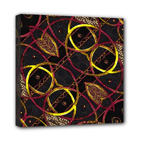 Luxury Futuristic Ornament Mini Canvas 8  x 8  (Framed) from ArtsNow.com