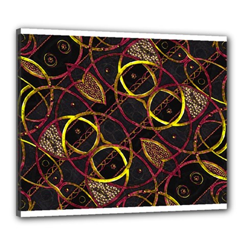 Luxury Futuristic Ornament Canvas 24  x 20  (Framed) from ArtsNow.com