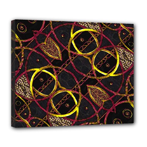 Luxury Futuristic Ornament Deluxe Canvas 24  x 20  (Framed) from ArtsNow.com