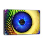 Eerie Psychedelic Eye Deluxe Canvas 18  x 12  (Framed)