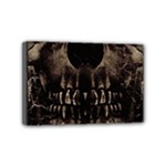 Skull Poster Background Mini Canvas 6  x 4  (Framed)