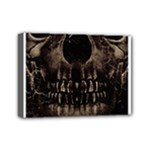 Skull Poster Background Mini Canvas 7  x 5  (Framed)