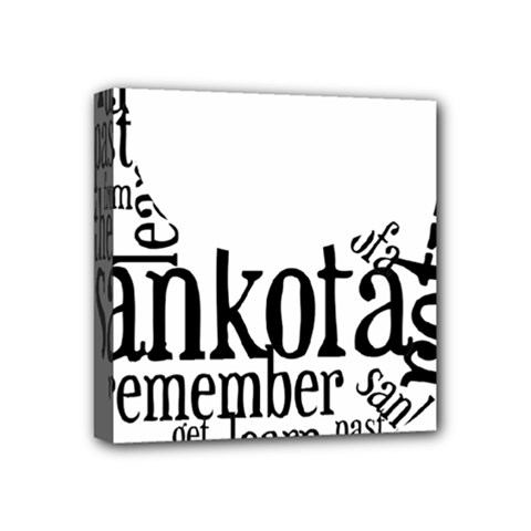Sankofashirt Mini Canvas 4  x 4  (Framed) from ArtsNow.com
