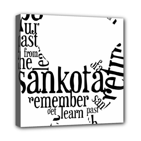 Sankofashirt Mini Canvas 8  x 8  (Framed) from ArtsNow.com