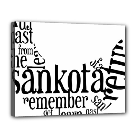 Sankofashirt Canvas 14  x 11  (Framed) from ArtsNow.com