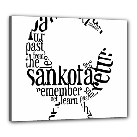 Sankofashirt Canvas 24  x 20  (Framed) from ArtsNow.com