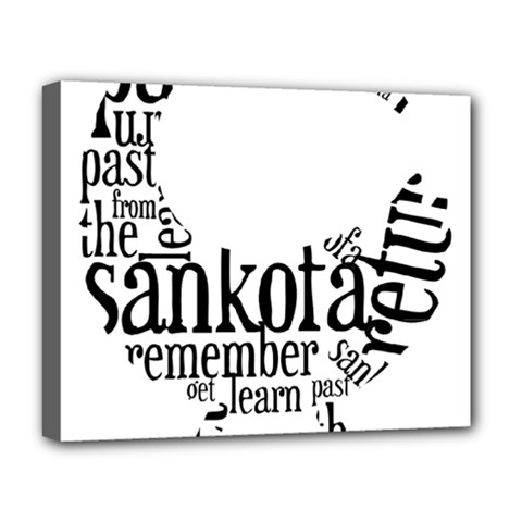 Sankofashirt Deluxe Canvas 20  x 16  (Framed) from ArtsNow.com
