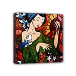 Geisha Mini Canvas 4  x 4  (Stretched)
