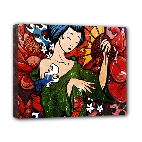 Geisha Canvas 10  x 8  (Stretched) from ArtsNow.com
