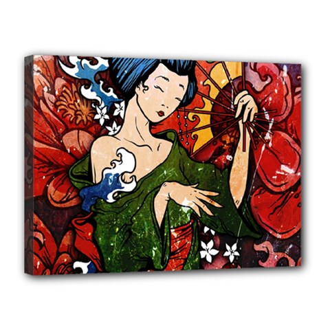 Geisha Canvas 16  x 12  (Stretched) from ArtsNow.com