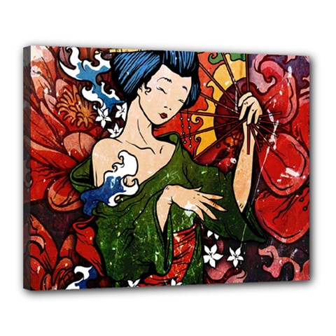 Geisha Canvas 20  x 16  (Stretched) from ArtsNow.com