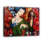 Geisha Deluxe Canvas 20  x 16  (Stretched)