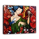 Geisha Deluxe Canvas 24  x 20  (Stretched)