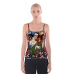 Geisha All Over Print Spaghetti Strap Top