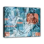 Retro Girls Canvas 14  x 11  (Stretched)