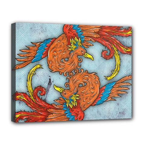 Chinese Phoenix Canvas 14  x 11  (Stretched) from ArtsNow.com