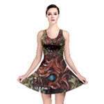 Beyond Skulls All Over Print Reversible Skater Dress