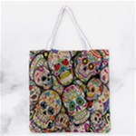 Sugar Skull Collage All Over Print Grocery Tote Bag
