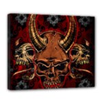Evil Skulls Deluxe Canvas 24  x 20  (Stretched)