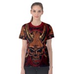 Evil Skulls All Over Print Coolmax Tee (Women)