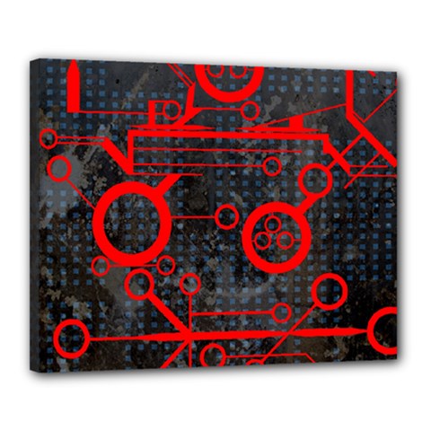 Tech Canvas 20  x 16  (Stretched) from ArtsNow.com