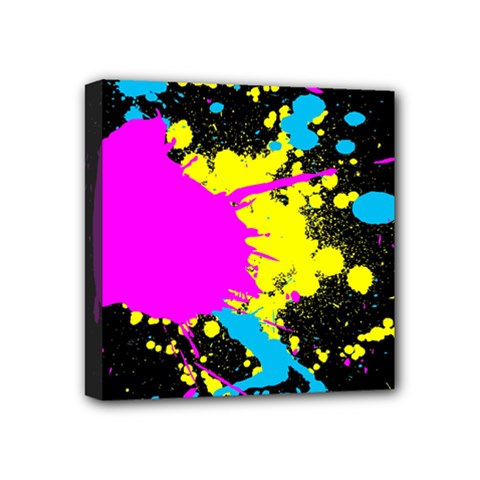 Splatter Mini Canvas 4  x 4  (Stretched) from ArtsNow.com
