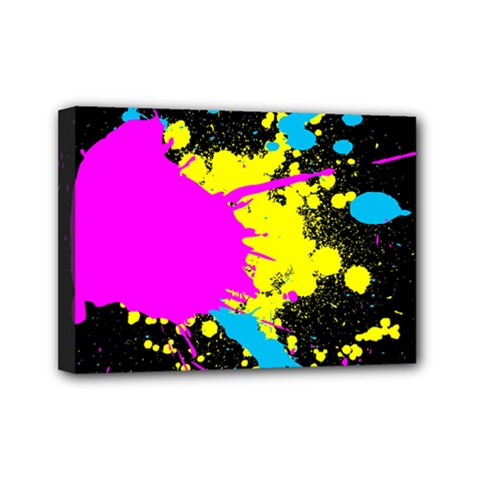 Splatter Mini Canvas 7  x 5  (Stretched) from ArtsNow.com