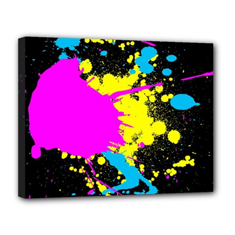 Splatter Canvas 14  x 11  (Stretched) from ArtsNow.com