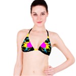 Splatter All Over Print Bikini Top