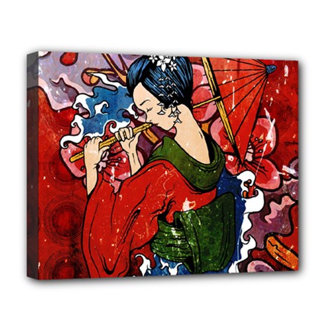 Geisha Deluxe Canvas 20  x 16  (Stretched) from ArtsNow.com