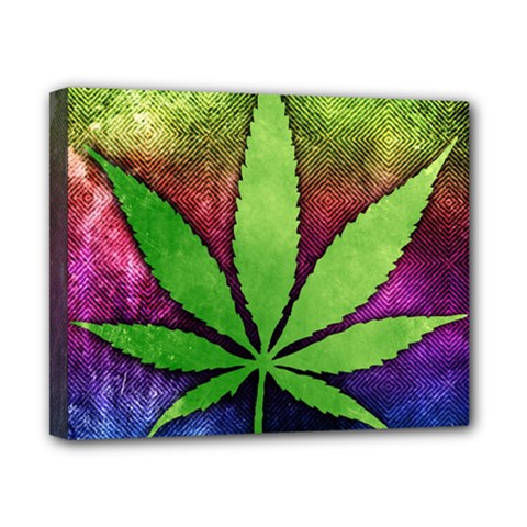 Pot Leaf Canvas 10  x 8  (Stretched) from ArtsNow.com