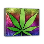 Pot Leaf Deluxe Canvas 14  x 11  (Stretched)