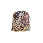 White Tiger Drawstring Pouch (Small)