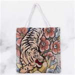 White Tiger All Over Print Grocery Tote Bag