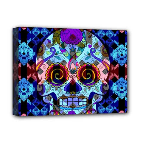 Sugar Skulls   Hypno Deluxe Canvas 16  x 12  (Stretched)  from ArtsNow.com