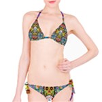 Sugar Skulls   Patterned All Over Print Bikini Set