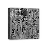 Circuit Mini Canvas 4  x 4  (Stretched)