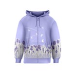 flowers1 p1 Kids Zipper Hoodie