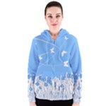 flowers1 b1 Women s Zipper Hoodie