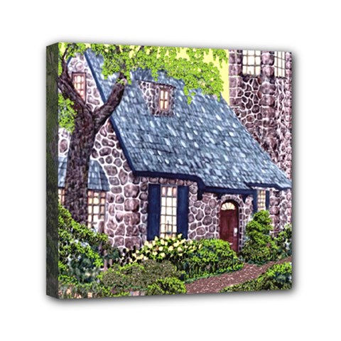 Essex Lighthouse   Ave Hurley   Pillow Mini Canvas 6  x 6  (Stretched) from ArtsNow.com