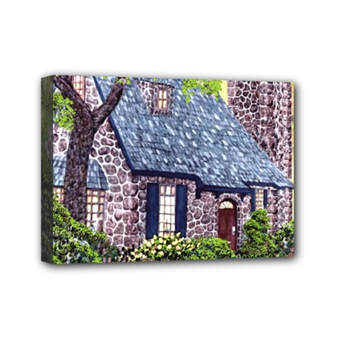 Essex Lighthouse   Ave Hurley   Pillow Mini Canvas 7  x 5  (Stretched) from ArtsNow.com