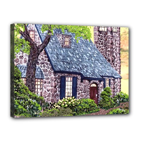 Essex Lighthouse   Ave Hurley   Pillow Canvas 16  x 12  (Stretched) from ArtsNow.com